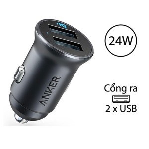شارژر فندکی انکر مدل A2727H12 PowerDrive 2 Alloy